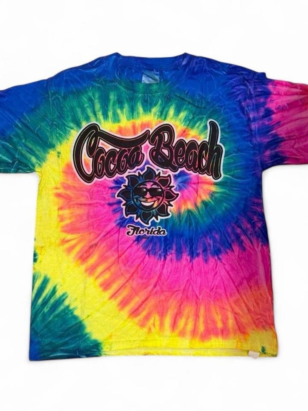 Cocoa Beach Tie-Dye Graphic Tee - Multicolor